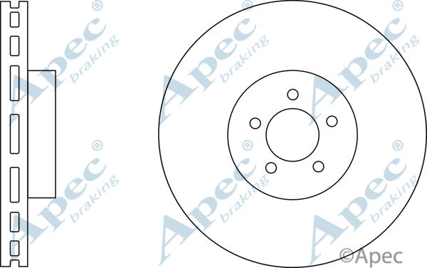 APEC BRAKING Тормозной диск DSK2623